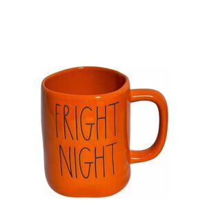 NEW Rae Dunn Orange Fright Night Halloween Mug